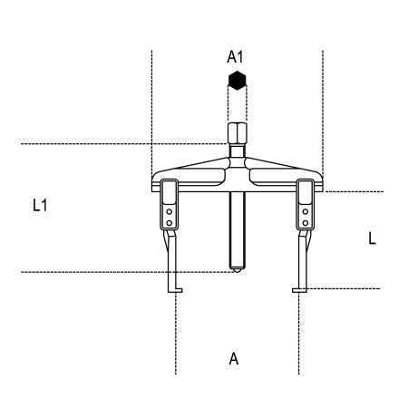 ESTRATTORI A 2 GRIFFE SOTTILI ART. 1501/1