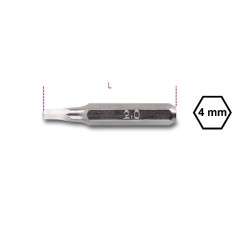 INSERTI 4 MM PER VITI CON IMPRONTA ESAGONALE MM 1.5 ART. 1256PE