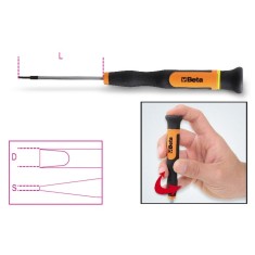 MICROGIRAVITE PER VITI SENZA TESTA CON INTAGLIO SxD MM 0,4x2,5 ART. 1257LP   