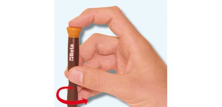 MICROGIRAVITE A CHIAVE MASCHIO PER VITI CON IMPRONTA TORX® T5 ART. 1257TX   