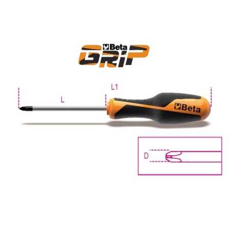 GIRAVITE PER VITI CON IMPRONTA A CROCE PHILLIPS® PHxDxL mm 1x4,5x120 ART.1262   