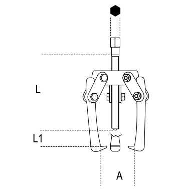ESTRATTORE A TRE GRIFFE OSCILLANTI ART. 1516/1