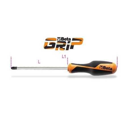 GIRAVITE PER VITI CON IMPRONTA A CROCE POZIDRIV®-SUPADRIV® PZ4 ART. 1269PZ   