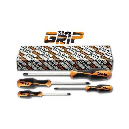 SERIE DI 4 GIRAVITI PER VITI CON IMPRONTA A CROCE POZIDRIV®-SUPADRIV®  ART. 1269PZ/S4   