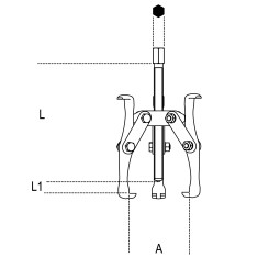 ESTRATTORE A TRE GRIFFE REVERSIBILI ART. 1521/1 2