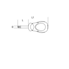 GIRAVITE PER VITI CON IMPRONTA A CROCE PHILLIPS® PHxDxL mm 2x6x30 TIPO CORTISSIMO ART. 1292N    2