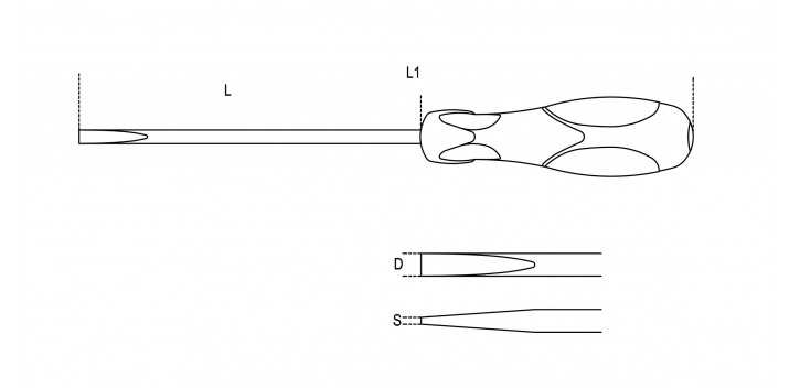 GIRAVITE PER VITI SENZA TESTA CON INTAGLIO SxDxL MM 0,5x2,5x60 ART. 1294   