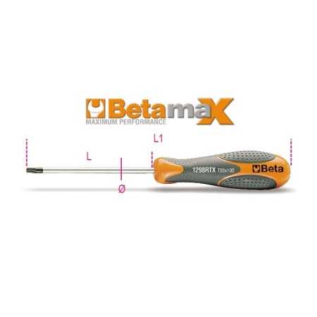 CHIAVI MASCHIO CON IMPUGNATURA PER VITI CON IMPRONTA TAMPER RESISTANT TORX® T20 ART. 1298RTX   