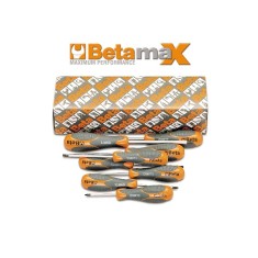 SERIE DI 8 CHIAVI MASCHIO CON IMPUGNATURA PER VITI CON IMPRONTA TAMPER RESISTANT TORX® ART. 1298RTX/S8   