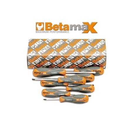SERIE DI 8 CHIAVI MASCHIO CON IMPUGNATURA PER VITI CON IMPRONTA TAMPER RESISTANT TORX® ART. 1298RTX/S8   