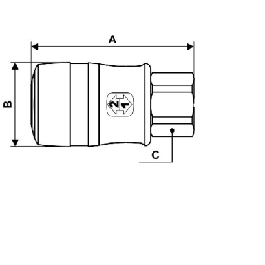 RUBINETTO FILETTATO FEMMINA ESG07 G 1/4"