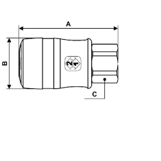 RUBINETTO FILETTATO FEMMINA ESG07 G 1/4" 2