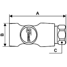 RUBINETTO FILETTATO FEMMINA ESG07 G 1/4" 2