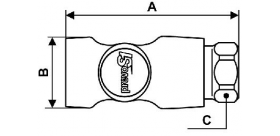 RUBINETTO FILETTATO FEMMINA PREVO S1 ESI07 G 1/2" 2