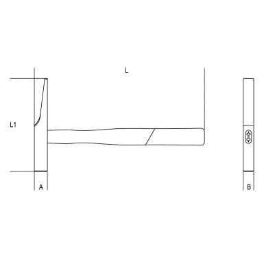 MARTELLO TIPO FRANCESE PER ELETTRICISTI A MM 16 ART. 1379F   