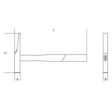 MARTELLO TIPO FRANCESE PER ELETTRICISTI A MM 18 ART. 1379F   
