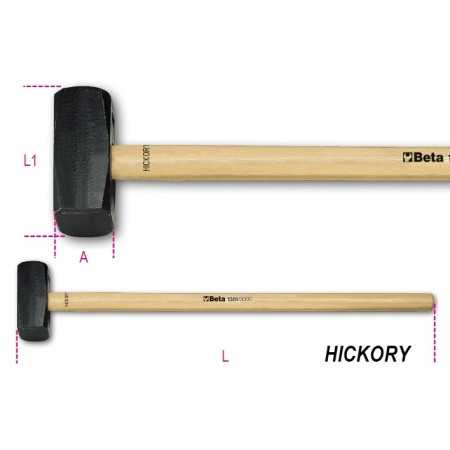 MAZZE A COPPIA MANICO IN LEGNO HICKORY GRAMMI 8000 ART.1381   