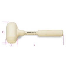 MAZZUOLE PER PIASTRELLISTI INTERAMENTE RIVESTITE IN GOMMA D MM 60 ART. 1391A   