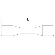 ESTRATTORI A BUSSOLA LUNGHI PER DADI DESTRORSI DANNEGGIATI CON ATTACCO QUADRO MM 17 ART. 1428L 2