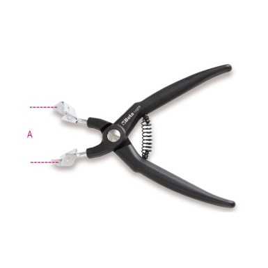 PINZA PER RELE PIEGATA A 60 GRADI, BETA 1497P