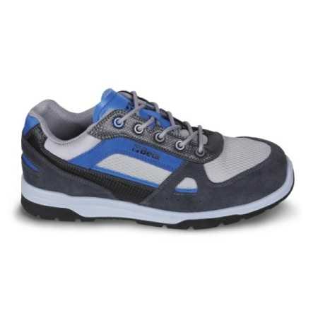 Scarpe in pelle scamosciata con inserti in nylon mesh e carbon 7314AB