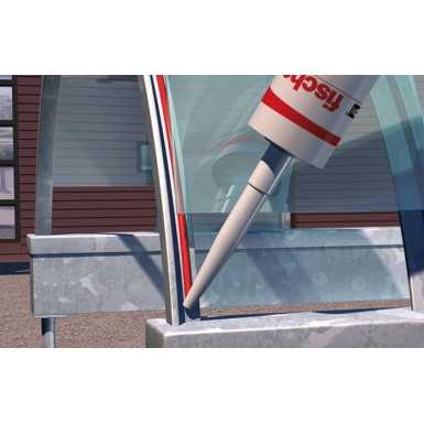 Adesivo sigillante cristallino ad alto modulo a base di polimeri ibridi. Elasticità permanente. 