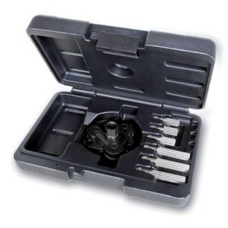 Chiave autoregolabile a tre bracci per filtri olio destrorsa-sinistrorsa, con bracci intercambiabili Beta 1493/C7