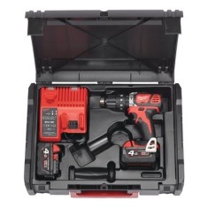 Trapano avvitatore con percussione Milwaukee M18 BPD-402C con 2 batterie 4 Ah 2