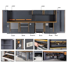 Combinazione completa arredo officina Beta C55