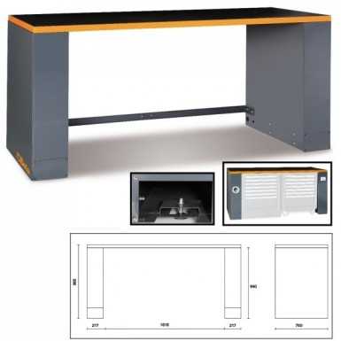 Banco da lavoro da 2 metri per arredo officina RSC55