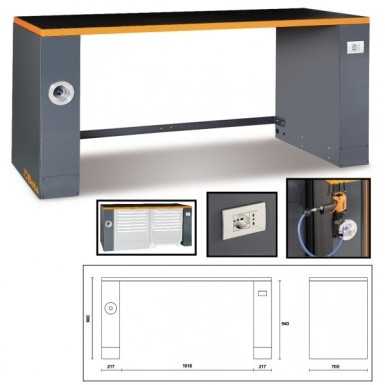 Banco da lavoro da 2 metri per arredo officina RSC55
