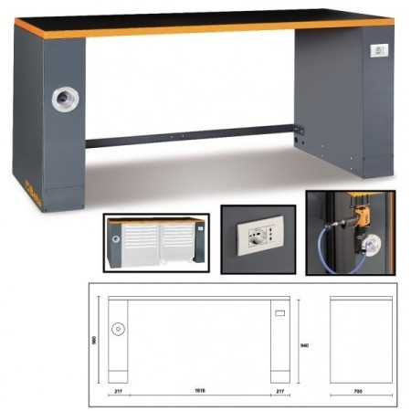 Banco da lavoro da 2 metri per arredo officina RSC55