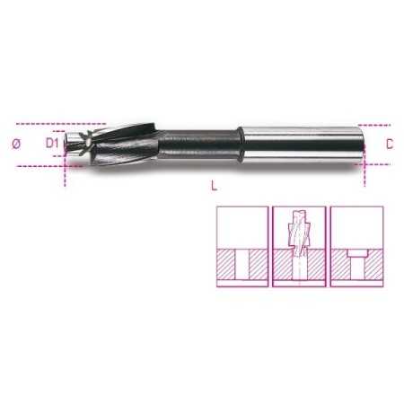 SVASATORI CON PERNO GUIDA GRADO FINE IN ACCIAIO HSS M12 ART. 421 
