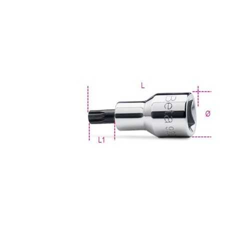 CHIAVI A BUSSOLA MASCHIO PER VITI CON IMPRONTA XZN® CON ATTACCO QUADRO FEMMINA 1/2" M5 ART. 920XZN   