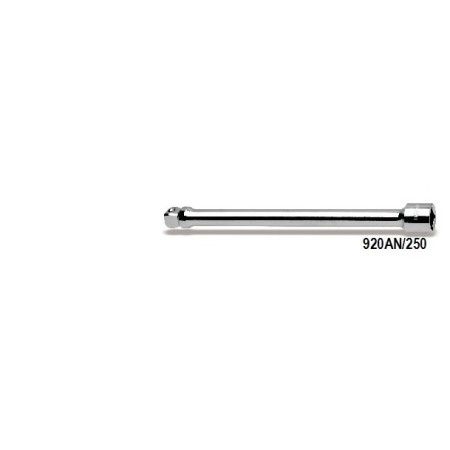 PROLUNGHE CON ATTACCHI QUADRI MASCHIO E FEMMINA 1/2" ANGOLARI CROMATE ART. 920AN/250   