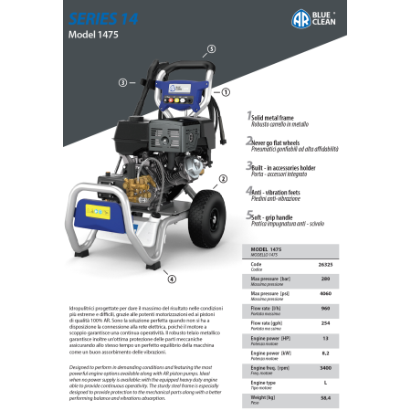 IDROPULITRICE MOD. 391 ACQUA FREDDA ANNOVI REVERBERI   