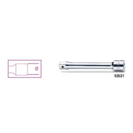 PROLUNGHE CON ATTACCO QUADRO FEMMINA  E MASCHIO 3/4" CROMATE ART. 928/21   