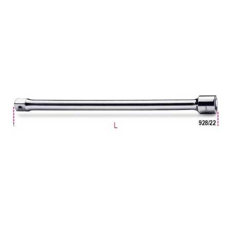 PROLUNGHE CON ATTACCO QUADRO FEMMINA  E MASCHIO 3/4" CROMATE ART. 928/22   