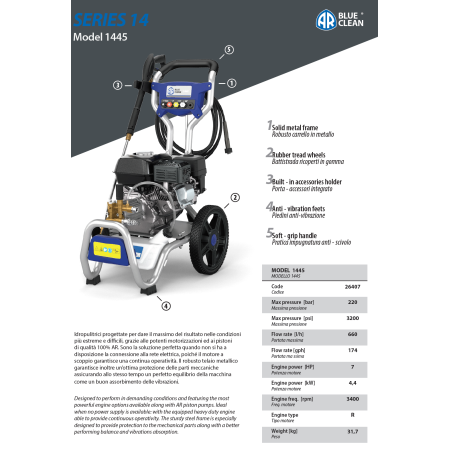 IDROPULITRICE MOD. 481 ACQUA FREDDA ANNOVI REVERBERI   