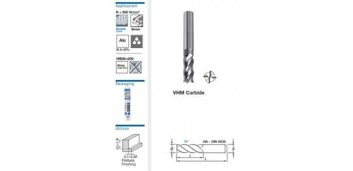FRESE FRONTALI 4 TAGLIENTI ART.24165 2 MM 