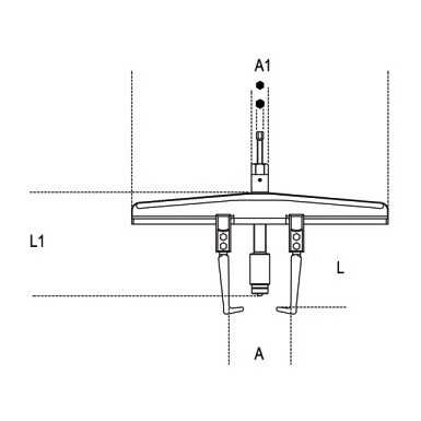 Martinetto idraulico per estrattori art. 1570/3