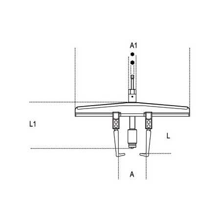 Martinetto idraulico per estrattori art. 1570/3