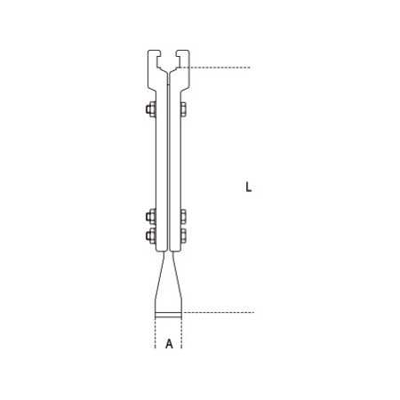Estrattore universale idraulico a due griffe art. 1580/8I