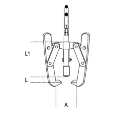 Griffe tipo lungo per estrattori 1580/8I - 1500/8 art. 1580GL 2