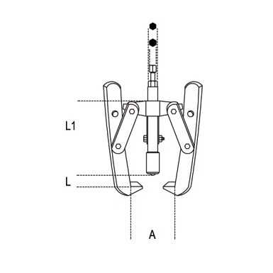 Griffe tipo lungo per estrattori 1580/8I - 1500/8 art. 1580GL