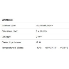 Avvolgicavo Elettrico – Chiuso 3x1,5 mt.17 2