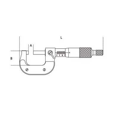 Calibro a corsoio di profondità digitale in acciaio inossidabile temprato in astuccio di legno art. 1657DGT/2