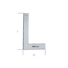 Squadre semplici in acciaio inossidabile rettificate e lappate L mm 100 art. 1666