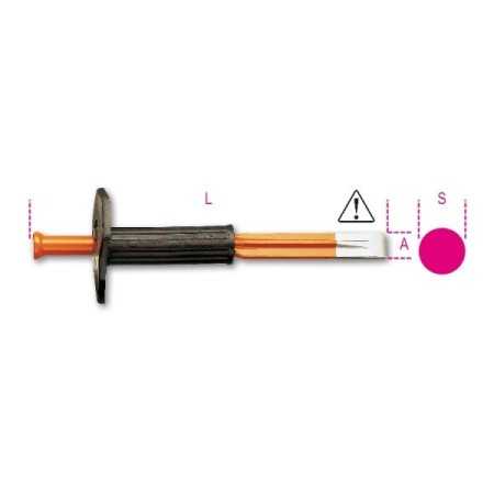 Scalpelli per edilizia con paramano L mm 250 art. 1701N/PM