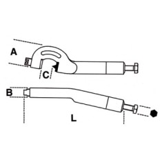 Spaccadadi idraulico C  min mm 7(M4) art 1710 2